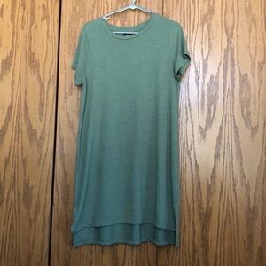 Green T-shirt dress